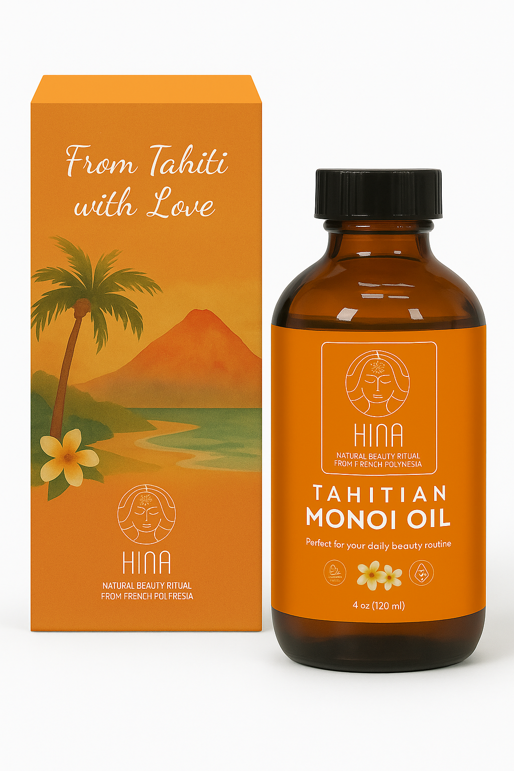 HINA - Tahitian Monoï Oil ( 4 fl oz )