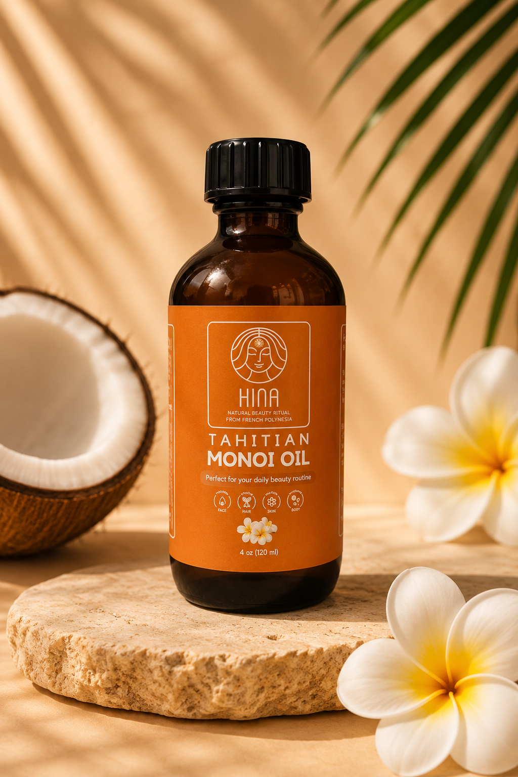 HINA - Tahitian Monoï Oil ( 4 fl oz )
